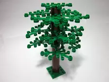 Custom forest tree with medium trunk & 15 green leaves, new parts FREE U.S. Ship