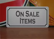 On Sale Items Metal Sign