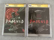 DC Black Label Batman Damned CGC 1A#1B Jim Lee Variant Signed by Brian Azzarello