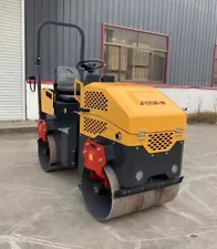 Factory Direct Sale 1.5 Ton Double Drum Vibratory Soil Roller Compactor