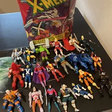 Marvel X Men 1990’s Action Figures Lot Of 21