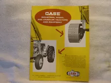 JI Case Industrial Wheel Crawler Tractors & Equip c 1960 sales brochure CTS-125