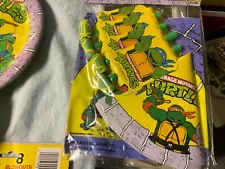 vintage TMNT teenage mutant ninja turtles birthday stuff 1980's LOOK