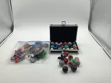 30 Mini Brawlers And 7 Beyblade Burst Evolution Elite Warrior with Black Case