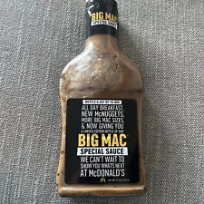 McDonald's Big Mac Special Sauce Bottle #6507 LIMITED EDITION Only 10,000 Made!