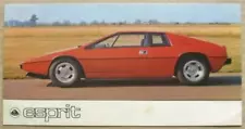 LOTUS ESPRIT Car Sales Brochure For 1976 #DM/M1/476/20