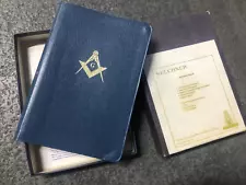 Masonic Bible Freemason Bible Signed by brothers