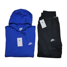 Nike Club Fleece Cargo Sweatsuit Mens Size 3XL Tracksuit Matching Outfit NSW NWT