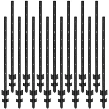 Fence Posts 4 Feet, Heavy Duty Metal Fence Post with U-Channel, Steel Fence U...