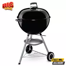 New Weber Original Kettle 22-in W Black Kettle Charcoal Grill Hot Sale Free Ship