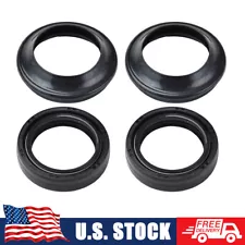 4pcs Front Fork Oil Dust Seals Kit Set For Kawasaki Ninja 250R 08-12 500R 97-09