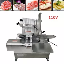 110V Automatic Electric Frozen Meat Slicer Cutting Machine Commercial Restaurant