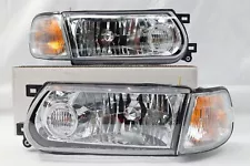 New 1991 92 93 1994 Clear Headlights Corner Lamp Lights For Nissan B13 Sentra (For: Nissan Sentra)