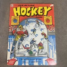 VINTAGE 1972 ICE ACTION HOCKEY PINBALL GAME SMETHPORT SPECIALTY COMPANY