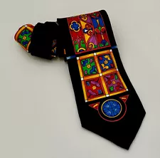 NWT! NECKTIE RUSH LIMBAUGH NO BOUNDARIES COLLECTION STAINED GLASS WINDOW