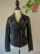 Black Leather Biker Jacket