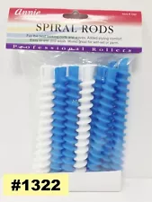 ANNIE PROFESSIONAL QUALITY SPIRAL RODS 1/2" TWO COLOR 12 PCS #1322