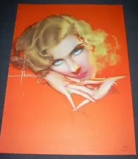 ROLF ARMSTRONG Pin-Up Print Original "The Eyes Have It" 1931 Brown & Bigelow