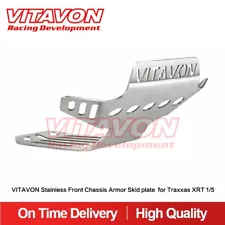 VITAVON Stainless Front Chassis Armor Skid plate for Traxxas XRT 1/5