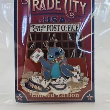 Disney Trade City pin LE 750 Trade City Post Office - adorable STITCH 2010