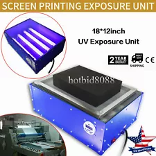 NEW 18"*12" Exposure Unit for Hot Foil Pad Screen Printing Plate Curing 110V DIY