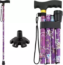 Walking Cane Cane for Man/Woman | Mobility & Daily Living Cane-Purple print