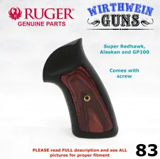 Factory RUGER Rosewood Wood Panel Rubber Grip GP-100 GP100 Super Redhawk Alaskan