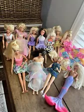 Vintage 80s-90s Barbie Dolls - 10 Mixed Dolls