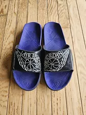 Nike Air Jordan Hydro Slides Mens Size 12 RARE Purple And Black