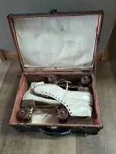 New ListingVintage Sears X-Pert Leather Roller Skates wth Original Case Sz10