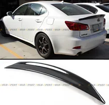 FOR 2006-13 LEXUS IS250 IS350 ISF JDM GLOSSY BLK DUCKBILL HIGHKICK TRUNK SPOILER