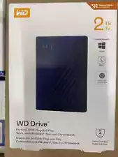 NEW WD Portable HDD External 2TB Storage Hard Drive For Windows Mac & Chromebook