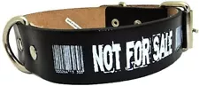 Not for Sale! Barcode Punk Rock Emo Dog Collar