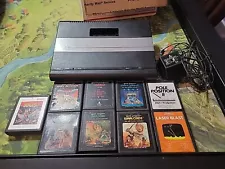 Atari 7800 Video Game Console And Games