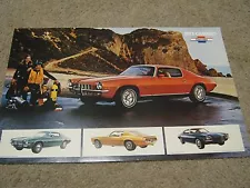 1973 Chevrolet Camaro Dealer Sales-Showroom Brochure-Poster, Z28, LT 11"x17" (For: 1973 Camaro Z28)