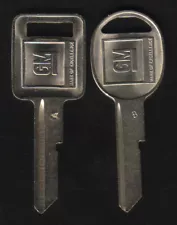 PONTIAC OEM A B KEY BLANKS (For: Pontiac Executive)