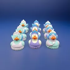 Winter Fairy Rubber Ducks - 9 Pack, For a Winter Wonderland Setting, Christmas