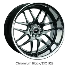 XXR Wheels Rim 526 18x9 5x114.3/5x120 ET35 73.1CB Chromium Black / SSC