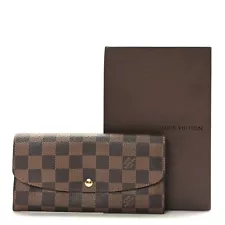 LOUIS VUITTON Damier Ebene Emilie Wallet