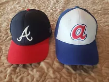 ATLANTA BRAVES Hats, Traditional and Retro, Both Adjustable