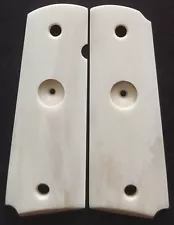 1911 Full Size Government Handmade Custom Buffalo Bone Grips With Hole for DIY