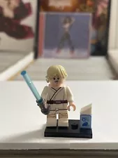 LUKE SKYWALKER BLUE MILK CARTON MUSTACHE LIGHTSABER LEGO MINIFIG FIGURE star war