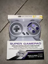 MY ARCADE Super Gamepad Wireless Turbo Controller for NES & SNES Classic Edition