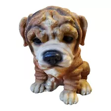 Vintage 1999 Realistic 7" Resin Shar-Pei Dog Figurine Rare HTF