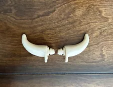 Replacement Set of 2 Ox Oxen Horns for Christmas Nativity Blow Mold TPI Cow Ears