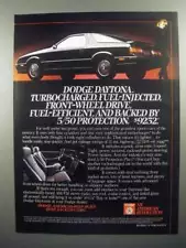 1984 Dodge Daytona Ad - Tubocharged, Fuel-Injected