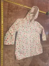 Pluie Pluie Kids Raincoat Polka Dots Size 6/6x Pockets Snap #S144