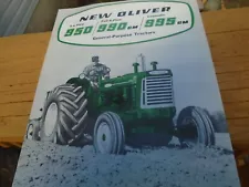 Original Oliver Tractor 950 990 995 General Purpose Sales Brochure