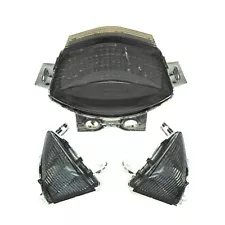 Led Tail Light and Front Turn Signal Fit Kawasaki 06-08 Ninja 650R Smoked (For: 2006 Ninja 650R)