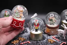 Miniature 2 1/2" Snow Globe for Dollhouse Christmas or Mini Home Decor